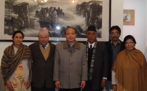 Vice President Jiang Shuzhuo Meeting with Nepali Guests