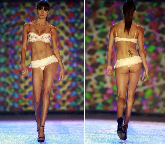 Models display swimwear during the Malta National Fashion Awards