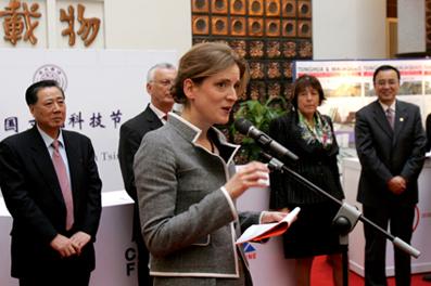 French President Nicolas Sarkozy Delivers Speech at Tsinghua