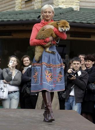 Defile.zoo fashion show in Russia
