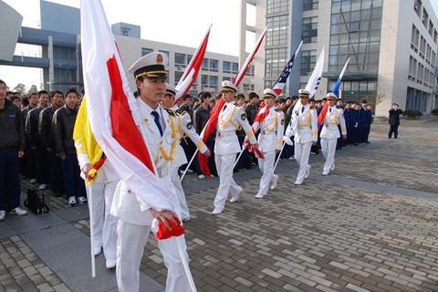 Flag-Raising is Held by International Classes