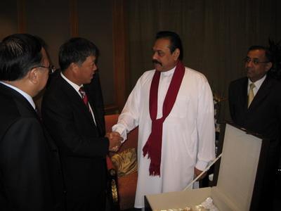 Shen Meets with Sri Lanka President