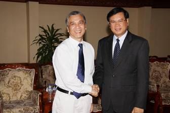 CAS Vice President DING Zhongli Visits Laos and ISL's Lao Based Project