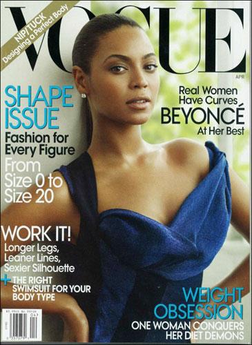 Beyonce on the Cover of Vogue April