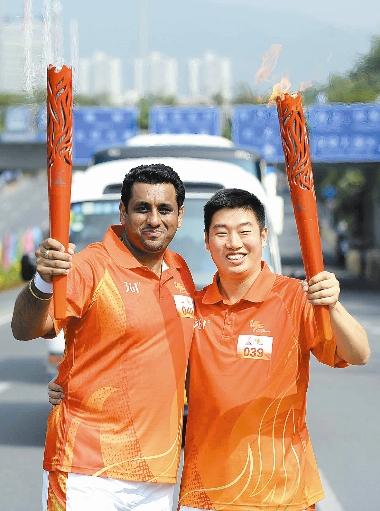 Asiad torch relay tours in Shenzhen