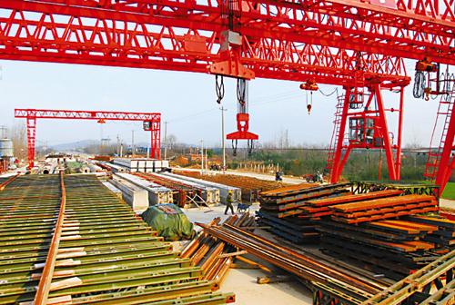 Speed-up of construction of highway-railway grade separation