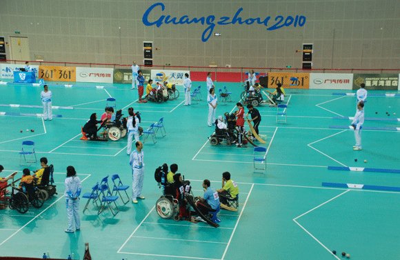 Boccia Started in the Stadium of SYSU Yesterday