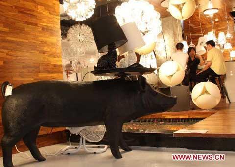 Various kinds of lamps exhibit at Luminaires Cultural Festival