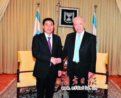 Israeli president met Guangdong governor