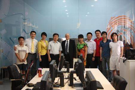HP Global Senior Vice President and His Entourages Visited School of Animation of CUC