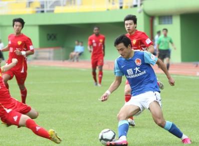 Evergrande GAC Team defeated the team of Hubei Oriental International Travel Agency in the first battle in Yuexiu Hill Stadium at 2:1