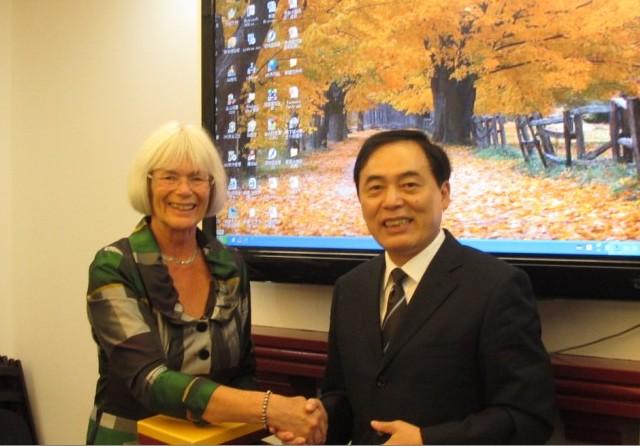 Norwegian  Minister  of  Research  and  Higher  Education  Tora  Aasland  Visits  Nanjing  University