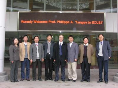 Professor  Philippe  A.  Tanguy  from  Montreal  Institute  of  Technology  Re-visit  ECUST