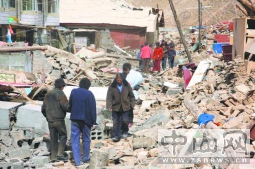 Strong earthquake stroke Yushu of Qinghai