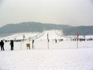 Travel in the world ski area of snow of Beijing  Beijing of China
