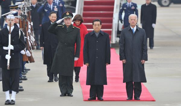 Chinese president starts state visit to U.S.