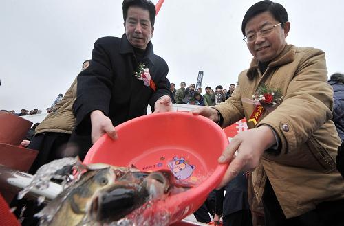 Rehabilitation of the fishing area in Chaohu