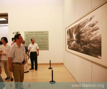 An exhibition about Zhong Zhangfa   s work is on display
