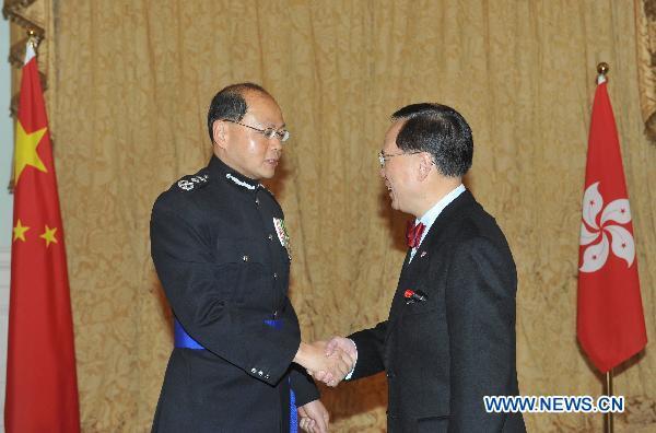 New Hong Kong police chief sworn in