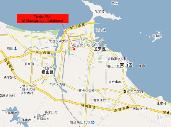 Guangzhou Investment Acquires Yantai Plot in Shandong Province