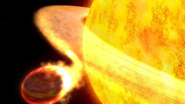 Star Devouring Hottest-Known Alien Planet