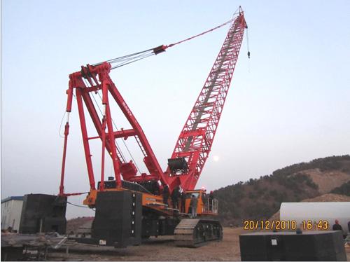 Sany   s First Special-Purpose Crawler Crane for Wind Power Plants