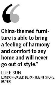 West rushes to adopt Chinese-style furniture