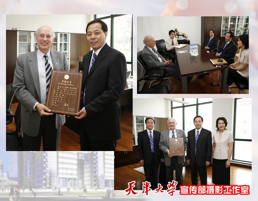 Australian Academician Professor John Ralston Conferred    Honorary Professor of Tianjin University
