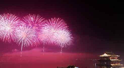 Changsha Fireworks Gala Celebrates Chinese New Year