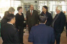 The mayor delegation of Cullman, Canada, visits SCUT