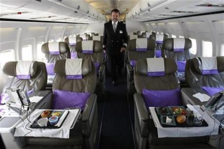 Luxury air travel: Out of the blue, into the red