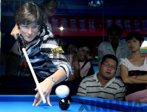 Women's World Billiards Champions Show Skills in Huaibei