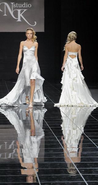 Gauzy gowns highlight Russian Fashion Week