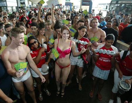 Brazilian 'Underwear Day' in Brasilia