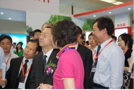 Li Yizhong, minister of Ministry of Industry and Information Technology visits Huatian Software exhibition