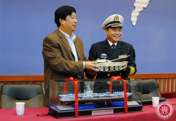 NUC Signed Contract with the Cultural Troupe, Political Department of Chinese PLA Navy