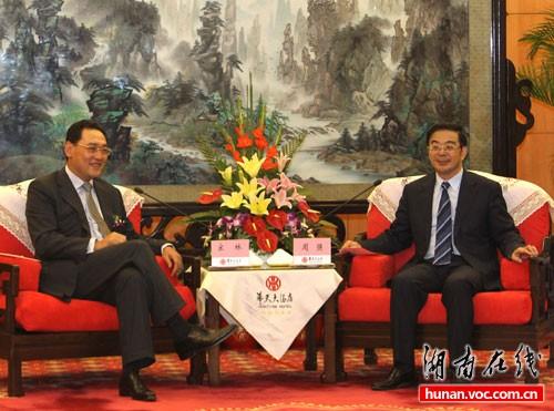 Mr. Song Lin Visited Mr. Zhou Qiang, the Secretary of Hunan Provincial League Committee