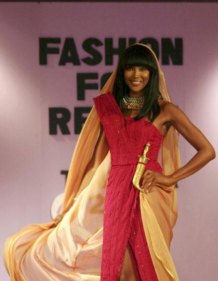 Naomi Campbell at 5th Fashion for Relief charity fundraiser
