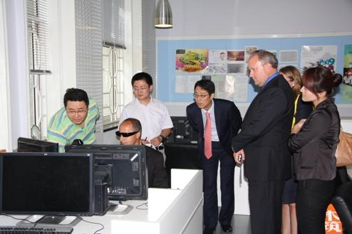 HP Global Vice President Visited School of Animation of CUC