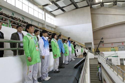 SSPU solemnly held 2010 Shanghai World Expo volunteer mobilization oath-taking assembly