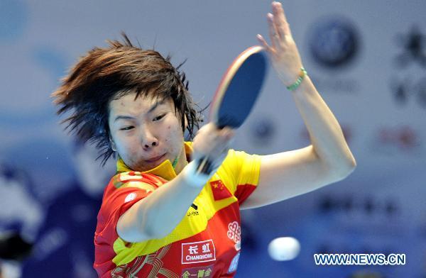 Li Xiaoxia wins single final in Guangzhou Volkswagen Cup