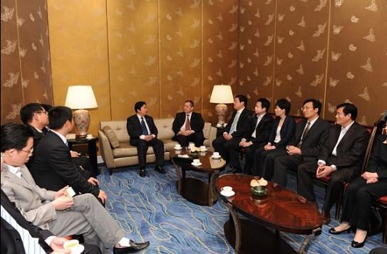 CCP Huaian Committee Leaders Met with President Xia Haijun