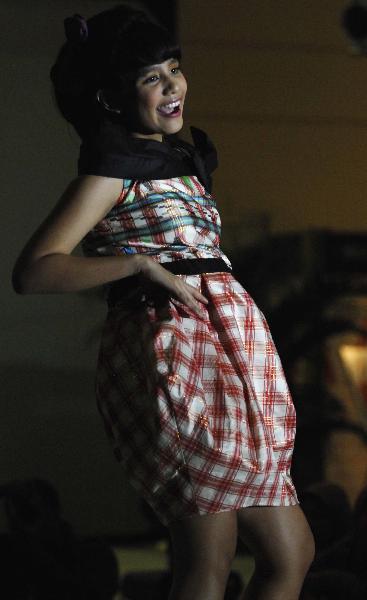 Indonesian battik presented at fashion show