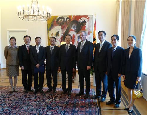 German Federal President Dr. Christian Wulff Meets President Pei Gang