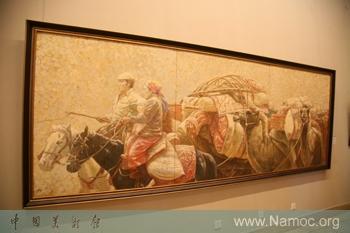 An oil painting exhibition of Wang Shanheng is on display