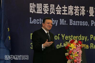 European Commission President Jose Manuel Barroso Visits Tsinghua University