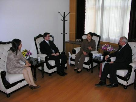 ECUST  Vice  President  Ma  Yulu  Meets  Guest  from  Czech