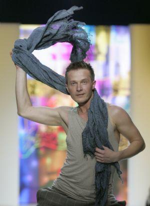 Models display new collections at Moscow Fashion Week