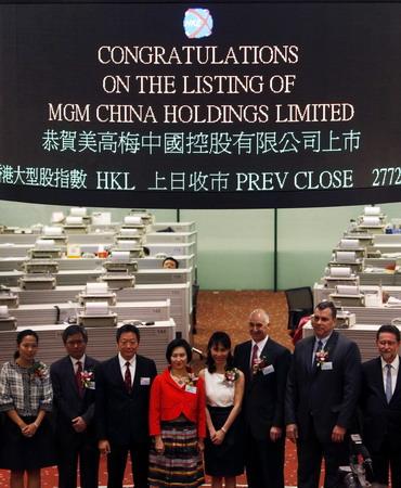 MGM China shares open firmer in HK debut