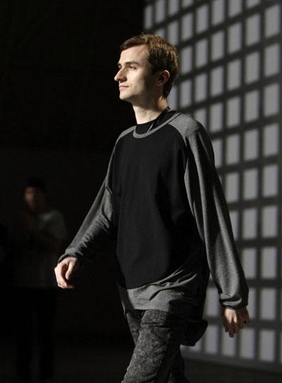 German designer Raphael Hauber at 080 Barcelona fashion Autumn/Winter collection show in Barcelona